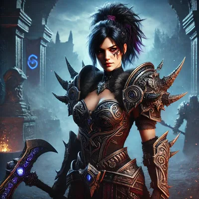 Barbarian Blu 2024 war paint render