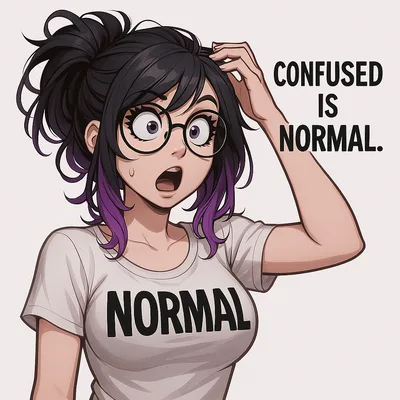 blu-confused-is-normal-sticker