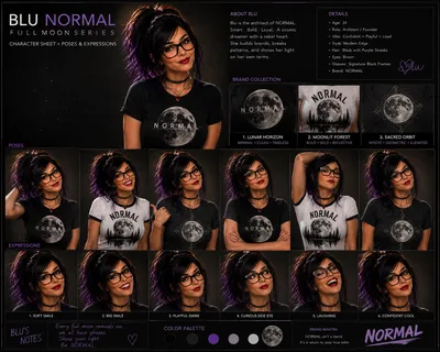 Blu Normal Full Moon Series sheet