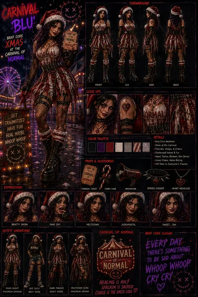 Carnival Blu 2026 xmas sheet