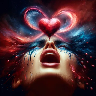 Cosmic Emotion 2023 heart crown scream