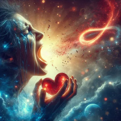 Cosmic Emotion 2023 heart in hand