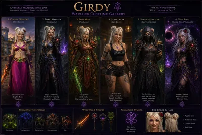 Girdy Warlock Costume Gallery sheet
