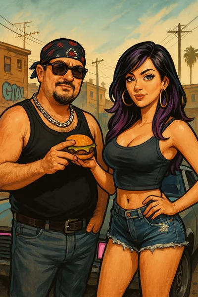 Malak and Blu 2025 gta burger duo