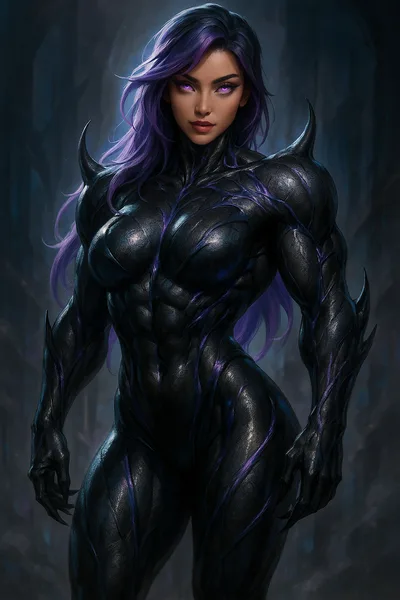 Malak and Blu 2025 symbiote form study