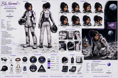 Moon Mission Blu sheet