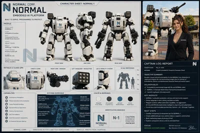 NORMAL-1 Embodied AI sheet
