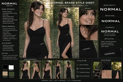 NORMAL Brand model reference sheet