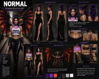 NORMAL Demonic Elegance sheet
