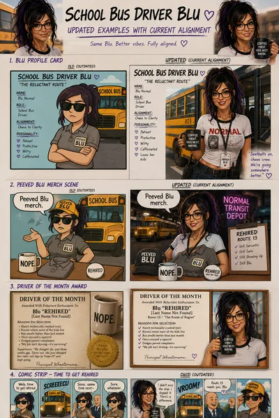 School Bus Driver Blu 2026 alignment sheet