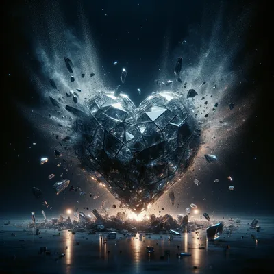 Shattered Core 2023 clear heart b