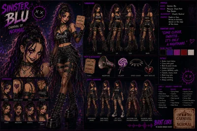 Sinister Blu 2026 anime sheet