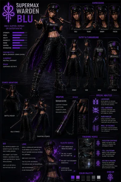 Supermax Warden Blu sheet