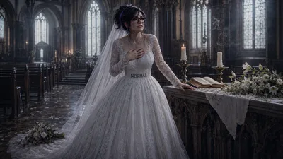Wedding Blu lament altar